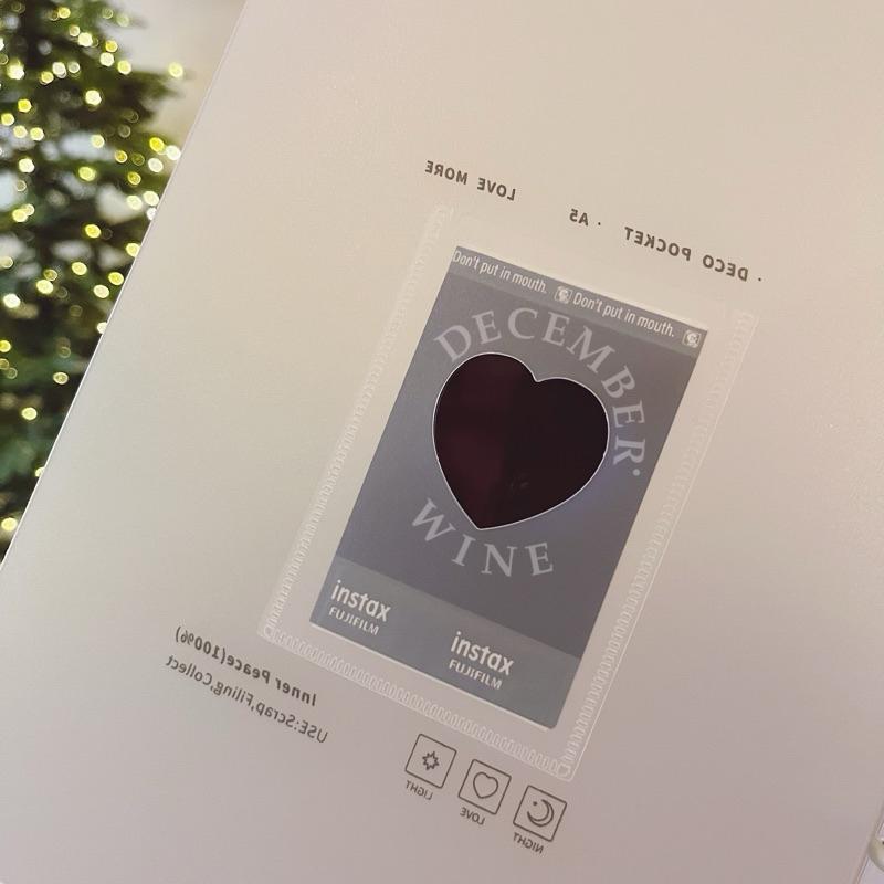 Dec.wine_🎞️ A5活頁夾拍立得相簿  盲盒卡片收納 拍立得相冊 拍貼機相本 四格人生相冊 愛豆小卡收納本-細節圖9