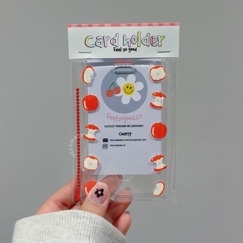 Dec.wine_【泰國代購】feelsogood🌝透明硬殼悠遊卡套｜彈簧繩卡套|偶像卡套gogoro鑰匙卡追星小卡-規格圖3