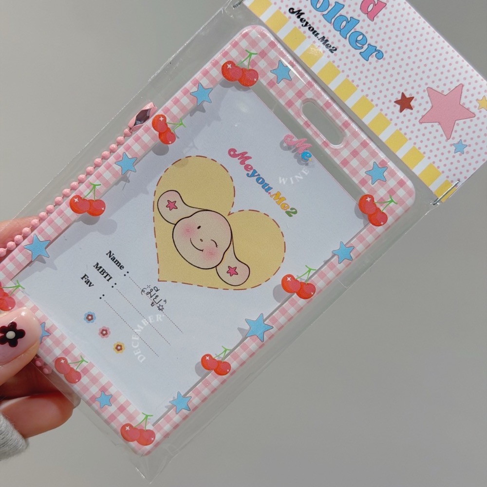 Dec.wine_【泰國代購】meyou.me2 💌透明硬殼悠遊卡套｜彈簧繩卡套|偶像卡套gogoro鑰匙卡追星小卡-細節圖3
