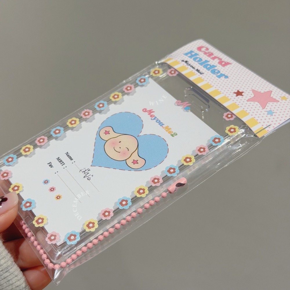Dec.wine_【泰國代購】meyou.me2 💌透明硬殼悠遊卡套｜彈簧繩卡套|偶像卡套gogoro鑰匙卡追星小卡-細節圖4