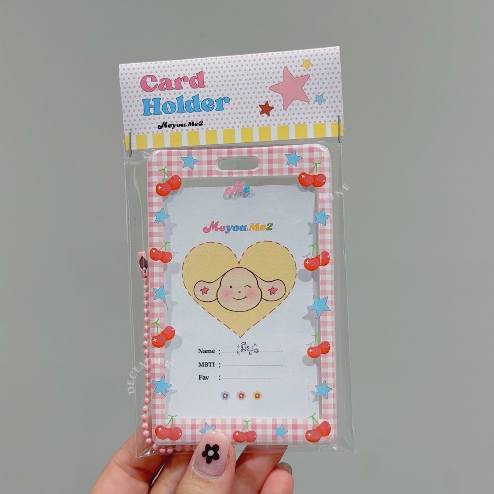 Dec.wine_【泰國代購】meyou.me2 💌透明硬殼悠遊卡套｜彈簧繩卡套|偶像卡套gogoro鑰匙卡追星小卡-規格圖4