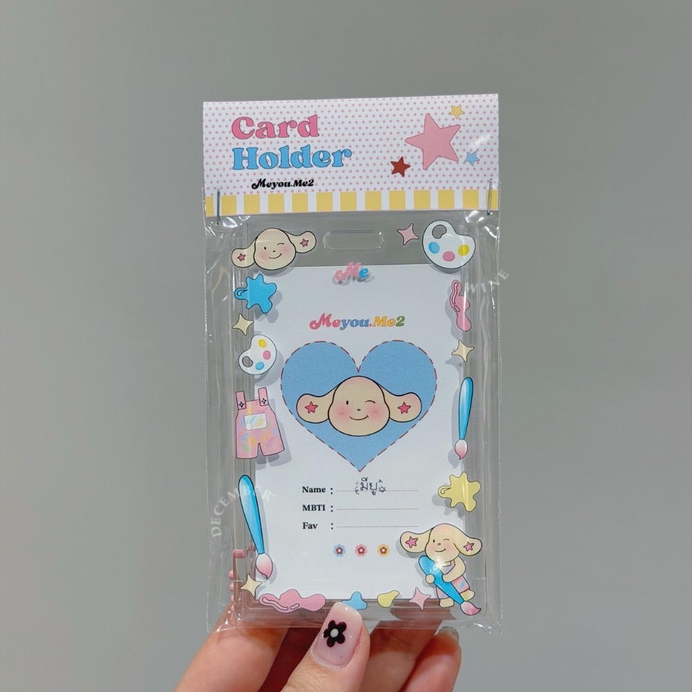 Dec.wine_【泰國代購】meyou.me2 💌透明硬殼悠遊卡套｜彈簧繩卡套|偶像卡套gogoro鑰匙卡追星小卡-規格圖4
