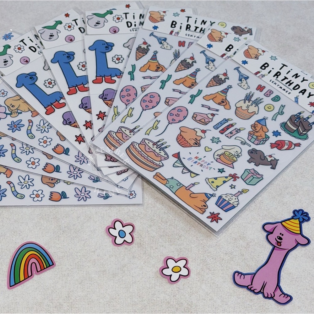 Dec.wine_【泰國代購】ssktmmee🐶 文創貼紙 手帳貼紙 可愛貼紙 文青貼紙 小狗貼紙-細節圖2