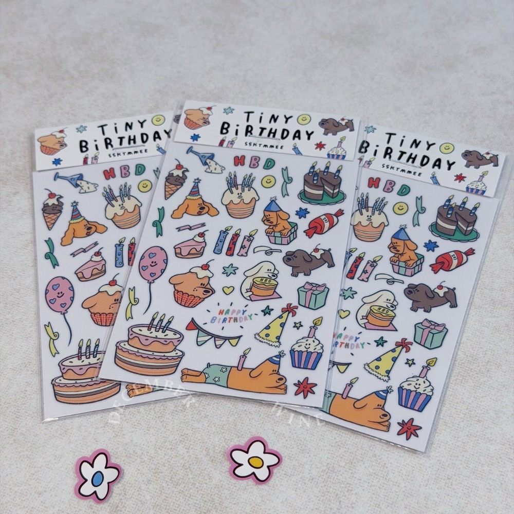 Dec.wine_【泰國代購】ssktmmee🐶 文創貼紙 手帳貼紙 可愛貼紙 文青貼紙 小狗貼紙-規格圖2