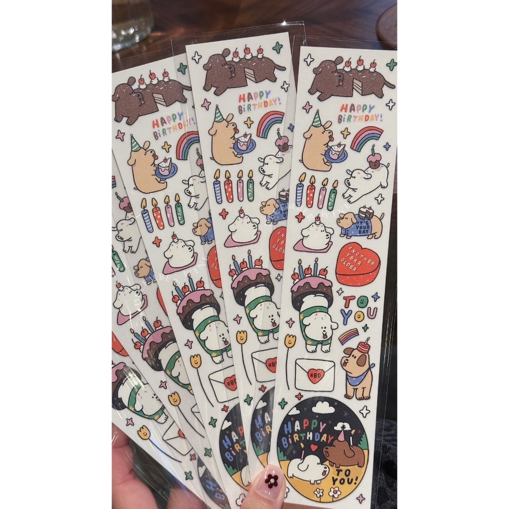 Dec.wine_【泰國代購】ssktmmee🐶 文創貼紙 手帳貼紙 可愛貼紙 文青貼紙 小狗貼紙-規格圖2