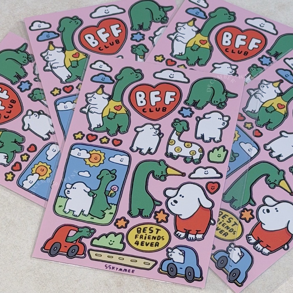 Dec.wine_【泰國代購】ssktmmee🐶 文創貼紙 手帳貼紙 可愛貼紙 文青貼紙 小狗貼紙-規格圖2
