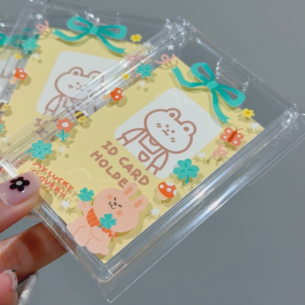 Dec.wine_【泰國代購】puddingnomm透明硬殼悠遊卡套｜彈簧繩卡套|偶像卡套gogoro鑰匙卡追星小卡-規格圖3