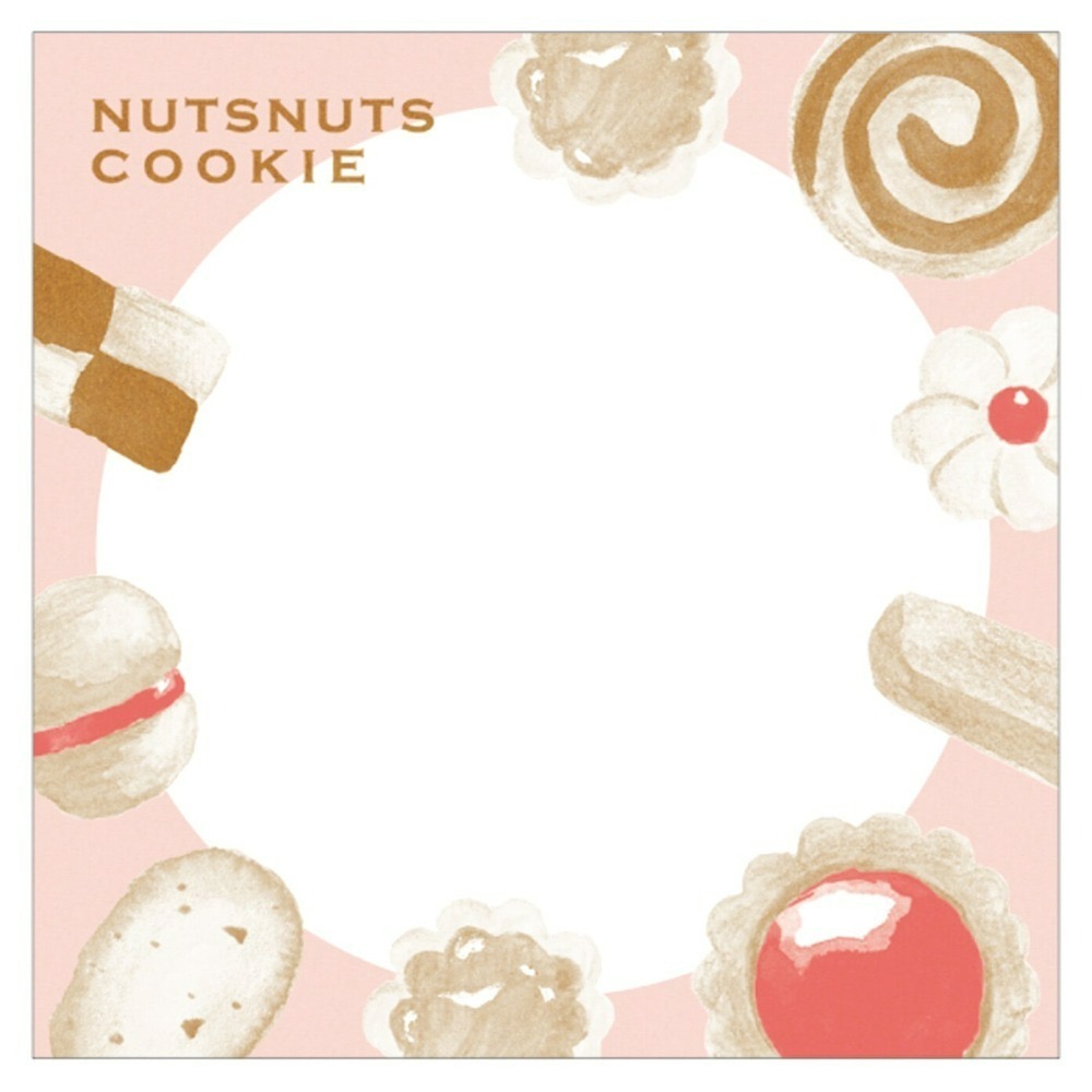 【日本古川紙工】少女時光下午茶 松鼠與餅乾盒裝便條紙-細節圖2