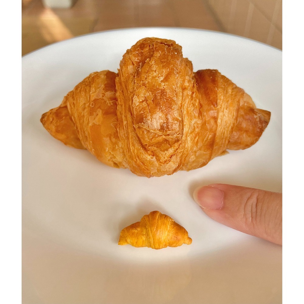 【二諾手作】黏土製迷你牛角可頌 袖珍模型 仿真麵包-細節圖4