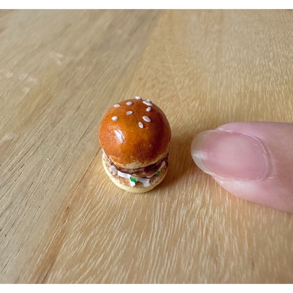 【二諾手作】袖珍模型DIY體驗組材料包：早餐店漢堡蛋-細節圖2