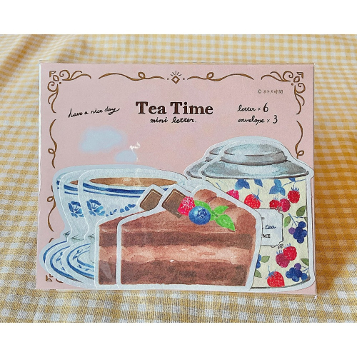 【日本古川紙工】少女時光下午茶造型信紙組 巧克力蛋糕 莓果茶 便箋