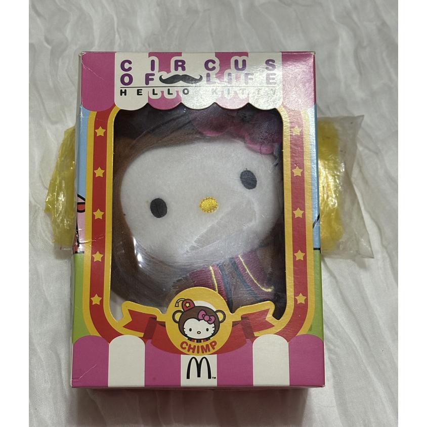 絕版聯名商品 麥當勞 x Hello Kitty 2013 馬戲團系列 猴子 布偶 凱蒂貓-細節圖9