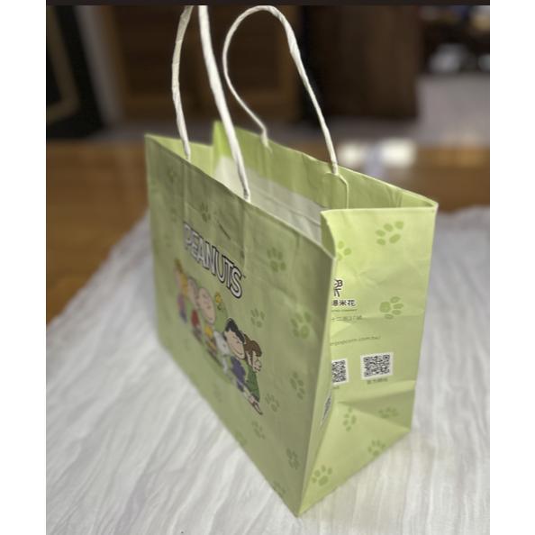 SNOOPY紙袋 PEANUTS紙袋 米樂爆米花聯名紙袋-細節圖4