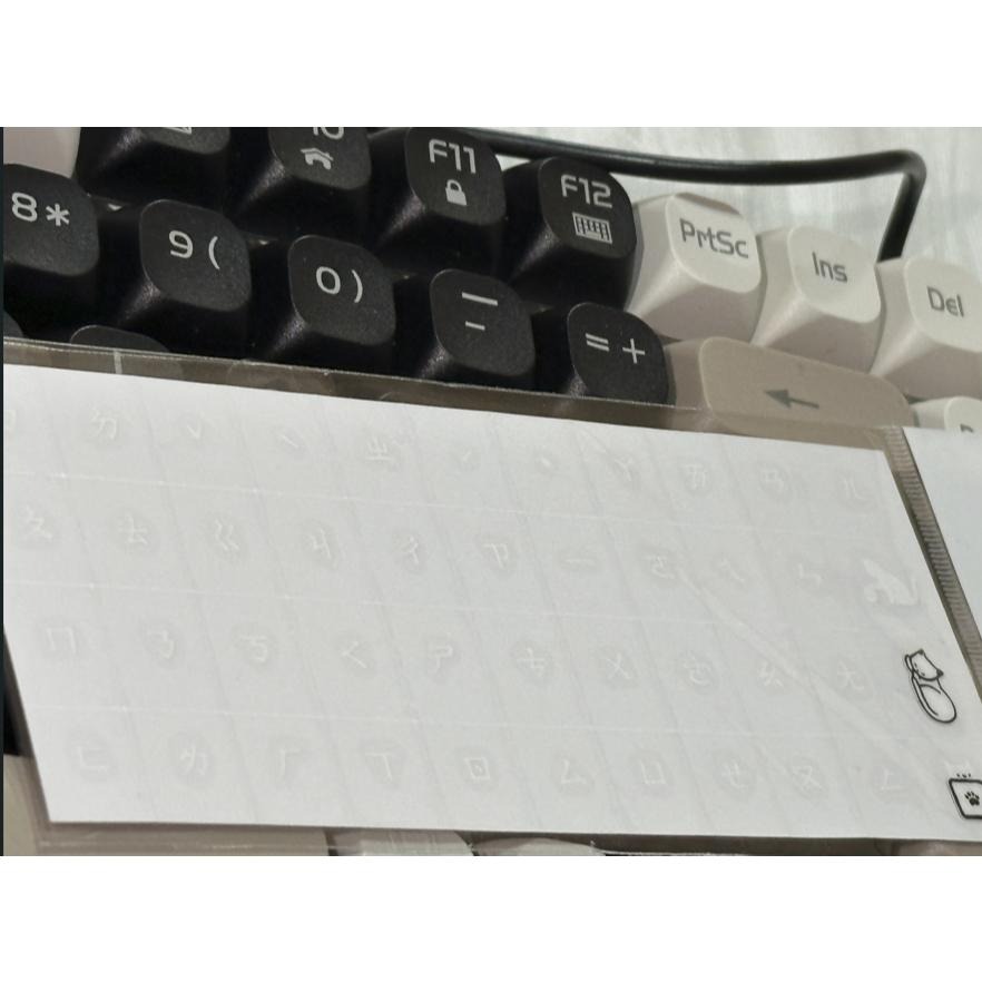 【懸浮鍵帽-舒適手感-三拼配色】KM-100 商務辦公遊戲鍵盤 附注音轉印貼 (曜石黑)-細節圖7