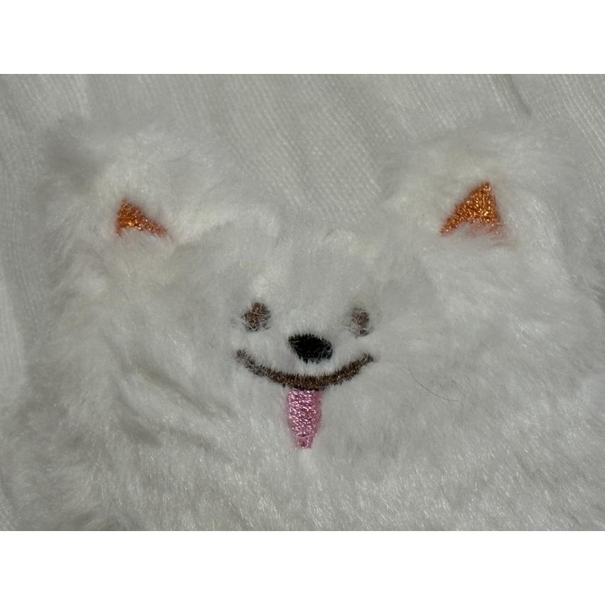 可愛奶油薩摩耶 耶耶 吱吱叫 毛絨公仔 學生書包掛件 禮物 裝飾-細節圖2