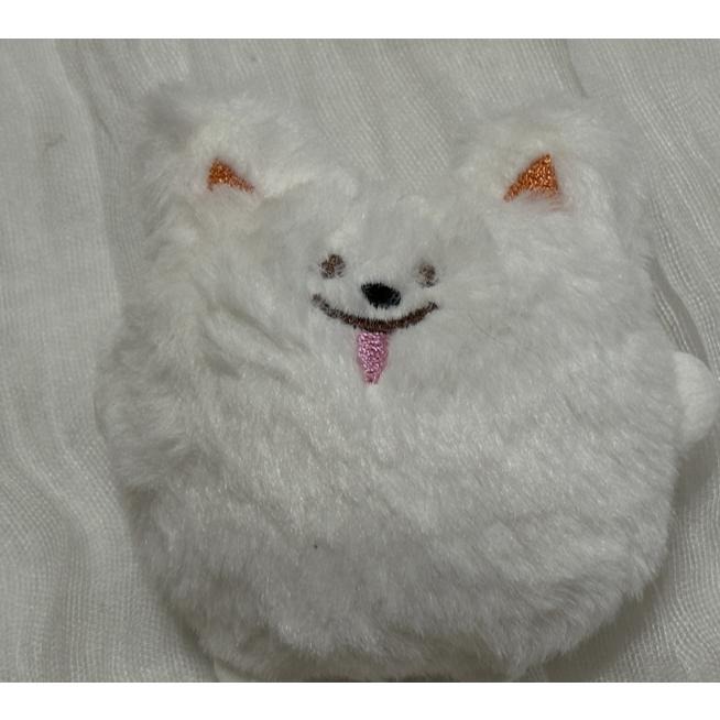 可愛奶油薩摩耶 耶耶 吱吱叫 毛絨公仔 學生書包掛件 禮物 裝飾-細節圖3