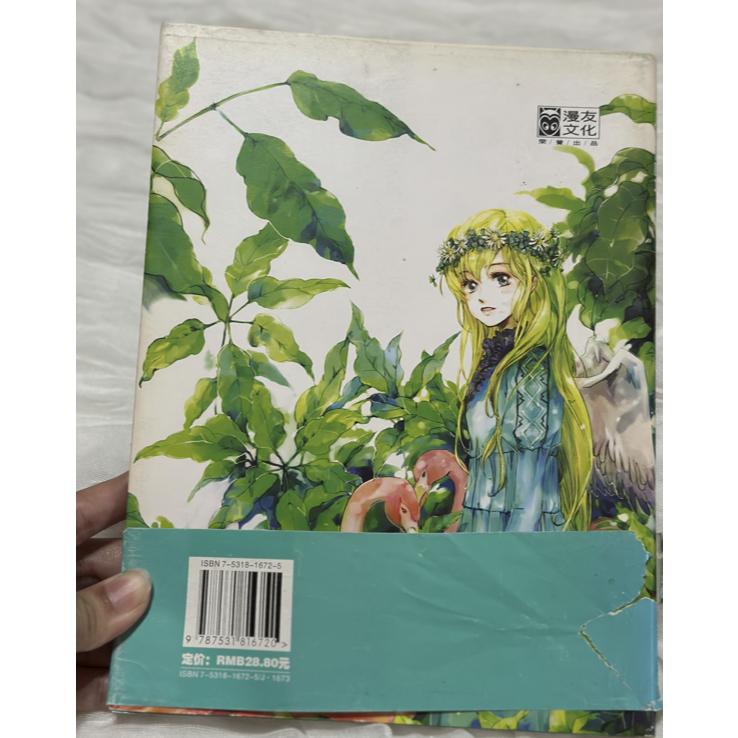 絕版自有二手書 SHEL 風色四葉草 個人畫集 含海報 畫冊 黑龍江美術出版社 水彩風格 威向小說繪師-細節圖9