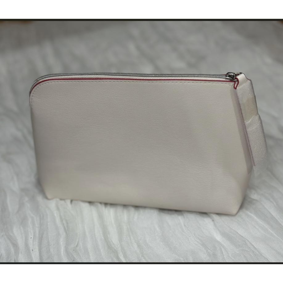 LANCOME 蘭蔻專櫃贈品 化妝包 大容量洗漱包 便攜 質感手拿包  刷具包 萬用包 法式玫瑰-細節圖2