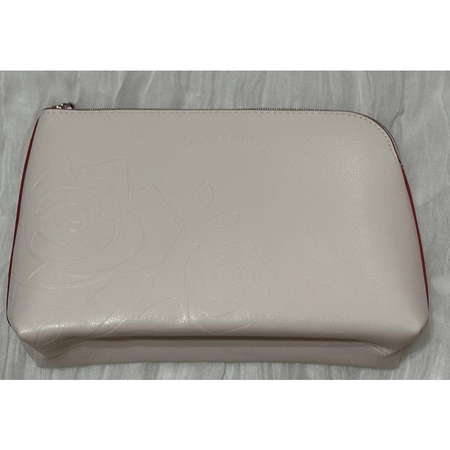 LANCOME 蘭蔻專櫃贈品 化妝包 大容量洗漱包 便攜 質感手拿包  刷具包 萬用包 法式玫瑰-細節圖4