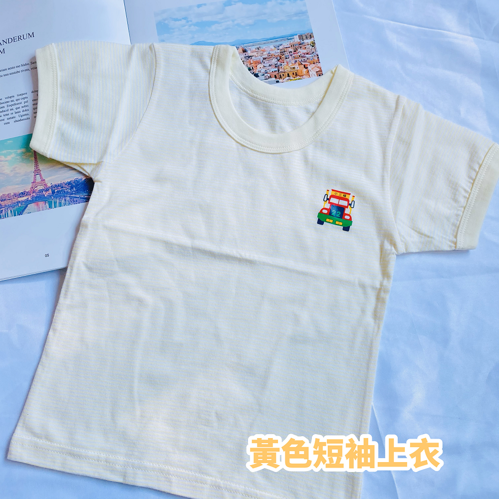 小三福 🌳 純棉 單面條紋 上衣下標區 短袖上衣  男童短袖 女童短袖 寶寶短袖 幼童短袖 小孩短袖 兒童短袖 123-規格圖3