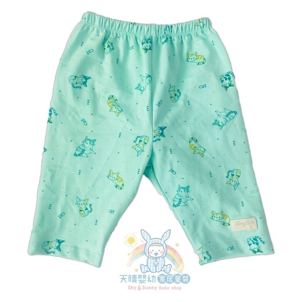 童馨 👶 純棉 可愛貓咪 七分褲 兒童內搭褲 兒童休閒褲 寶寶7分褲 女童打底褲 女童長褲 男童長褲 07CAT-規格圖11