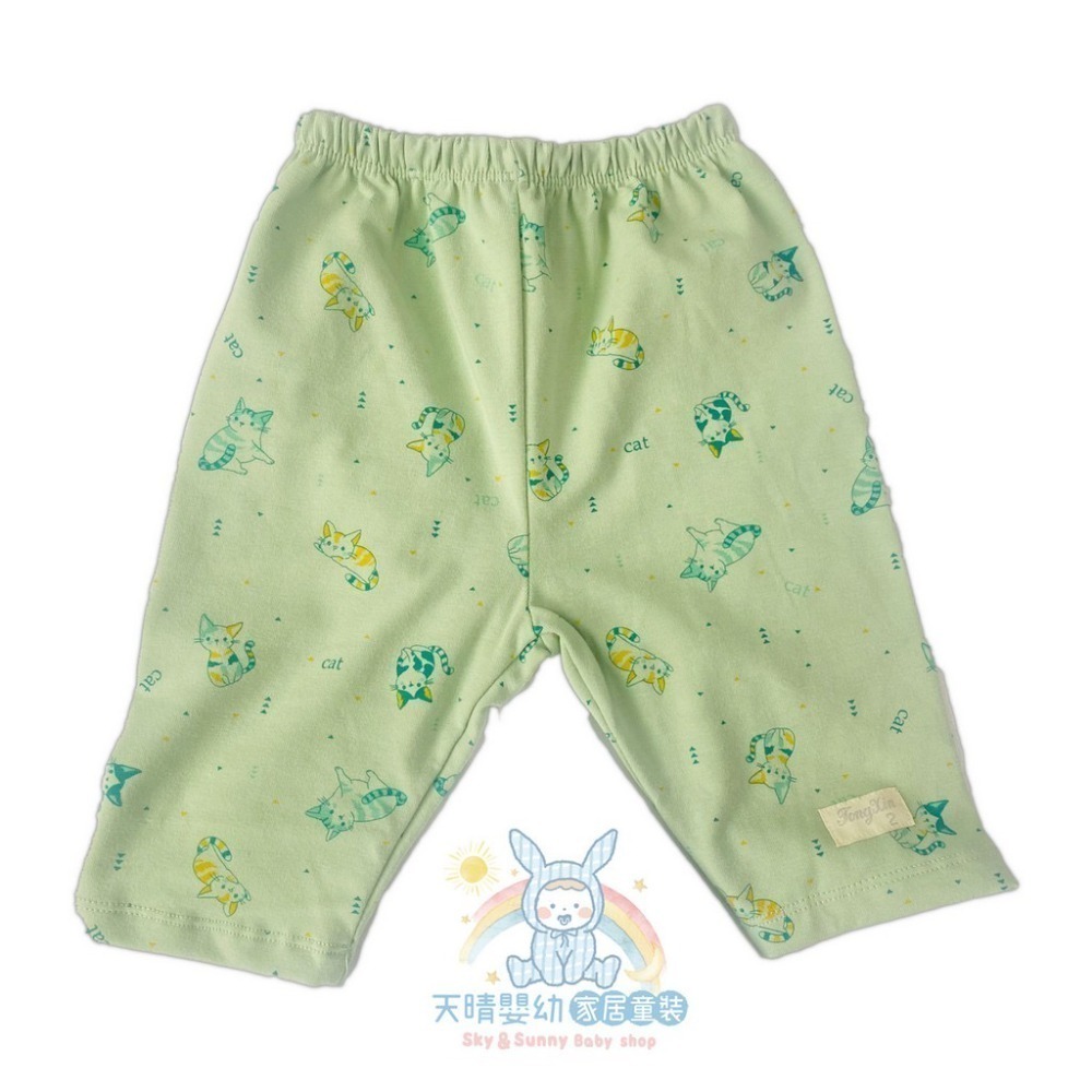 童馨 👶 純棉 可愛貓咪 七分褲 兒童內搭褲 兒童休閒褲 寶寶7分褲 女童打底褲 女童長褲 男童長褲 1208-規格圖11