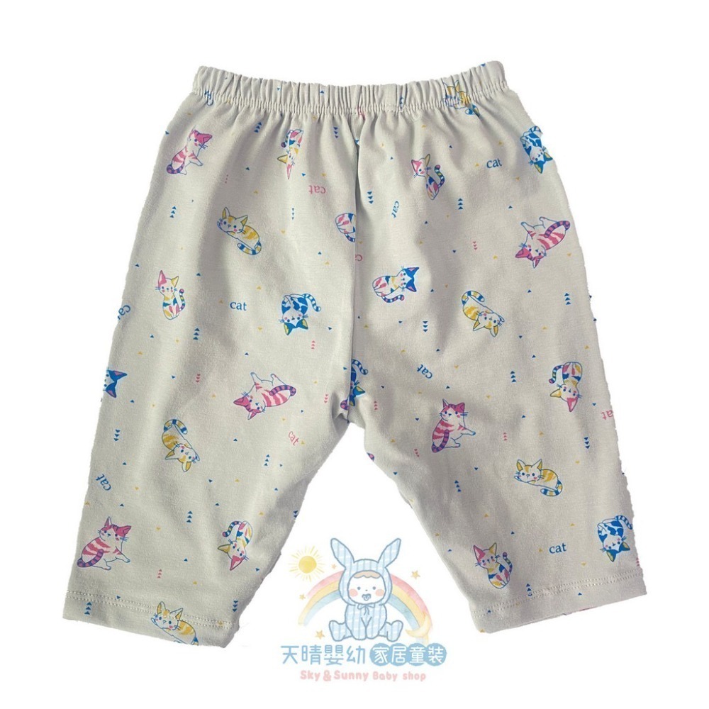 童馨 👶 純棉 可愛貓咪 七分褲 兒童內搭褲 兒童休閒褲 寶寶7分褲 女童打底褲 女童長褲 男童長褲 1208-規格圖11