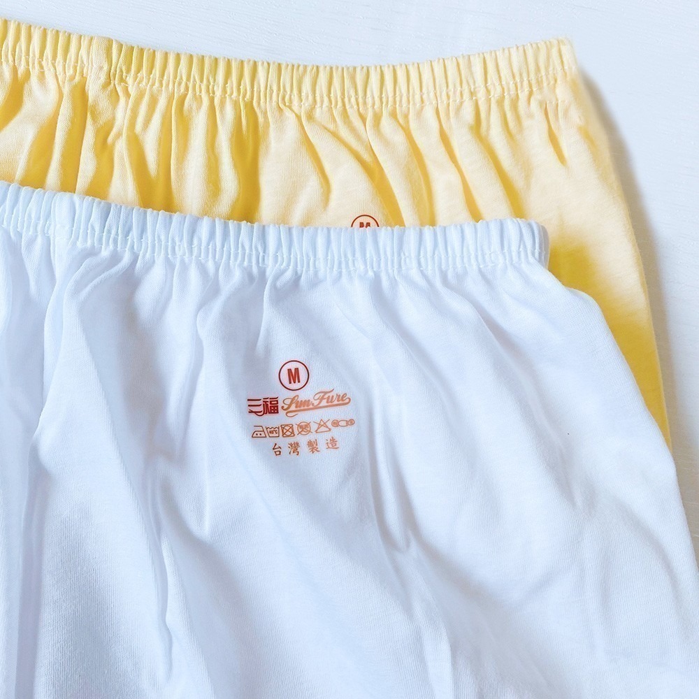 三福 🌳 薄棉 女大四角褲 單面純棉布 薄款透氣 女平口褲 女內褲 阿嬤內褲 197-細節圖2