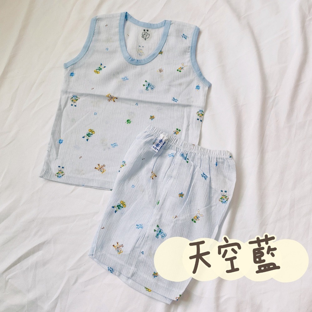 童馨 👶 麻紗 背心 套裝 涼款 居家服 春夏 睡衣 無袖 台灣製 嬰幼 1216-細節圖7