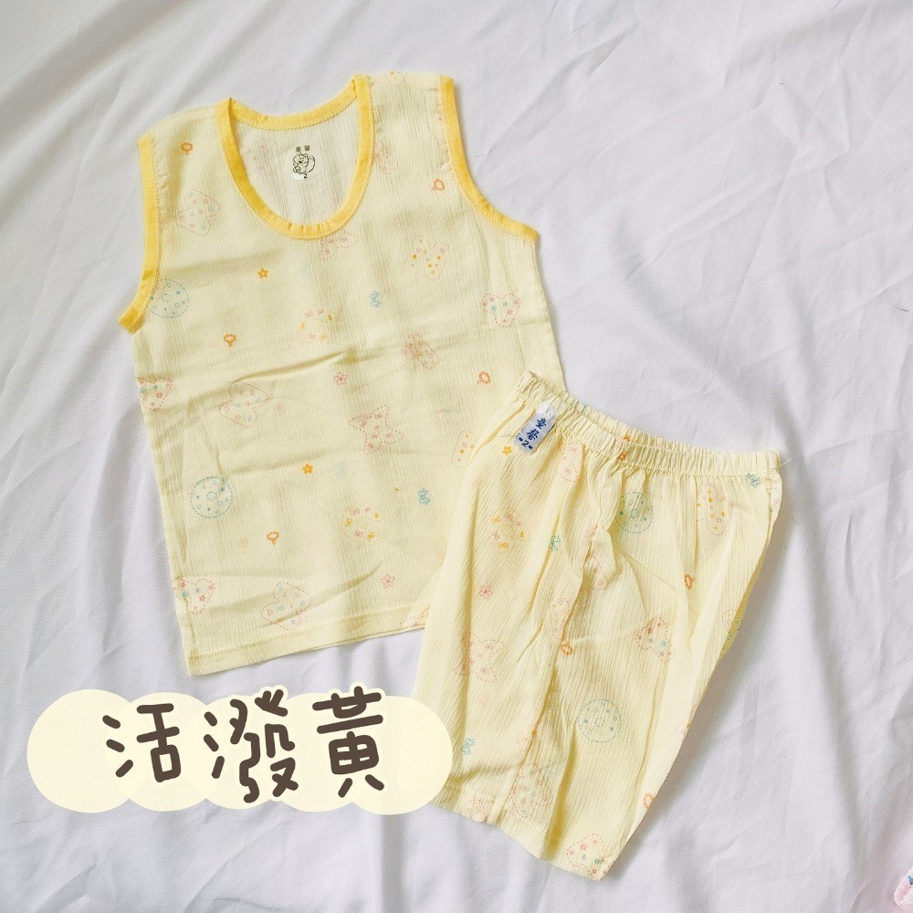 童馨 👶 麻紗 背心 套裝 涼款 居家服 春夏 睡衣 無袖 台灣製 嬰幼 1216-細節圖9