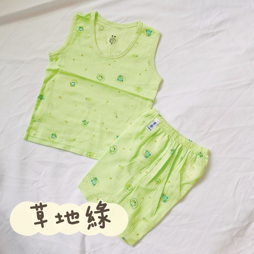 童馨 👶 麻紗 背心 套裝 涼款 居家服 春夏 睡衣 無袖 台灣製 嬰幼 1216-細節圖10