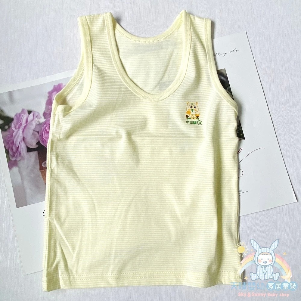 小三福 🌳 單面純棉 背心 無袖 可愛小背心 純棉 透氣排汗 兒童背心 幼童背心 小童背心 內搭背心 105-規格圖11