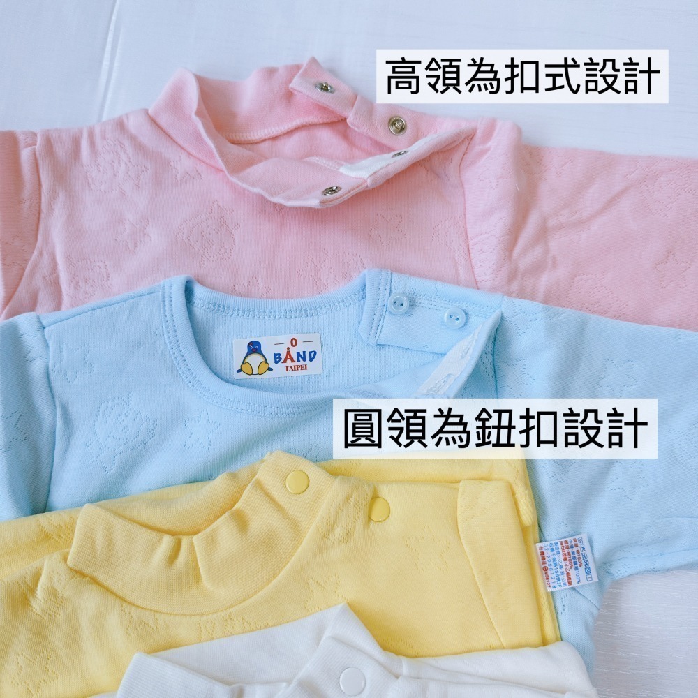 小乙福 💛 企鵝 暖棉 包屁衣 三層棉 連身衣 圓領 高領 保暖棉 溫暖 肩扣 台灣製 636 639-細節圖2
