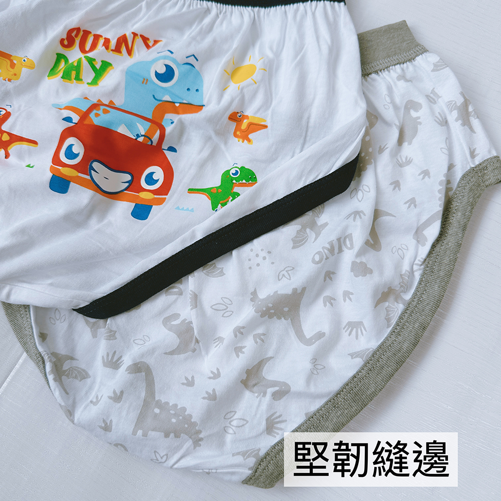 台灣製 💈 可愛恐龍 男童三角褲 男童內褲 幼稚園內褲 男童三角褲 小男生內褲 兒童內褲 112 5802 111-細節圖2