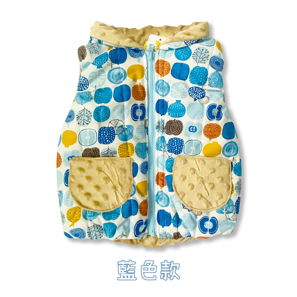 舒適寶貝 💛 保暖背心 安撫款 中厚背心 寶寶背心 秋冬保暖背心 好穿脫背心 小童背心 幼童背心 兒童背心 91001-細節圖7