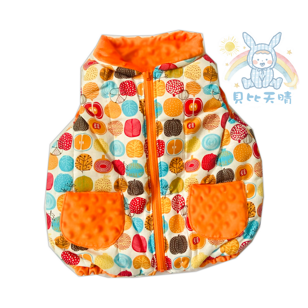 舒適寶貝 💛 保暖背心 安撫款 中厚背心 寶寶背心 秋冬保暖背心 好穿脫背心 小童背心 幼童背心 兒童背心 91001-規格圖10