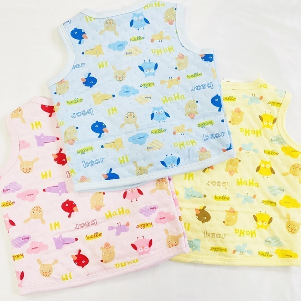 哈哈熊 🐻 春秋 加厚 小背心 保暖背心 秋冬花 親膚柔軟 寶寶背心 兒童背心 寶寶背心 022 023-細節圖5