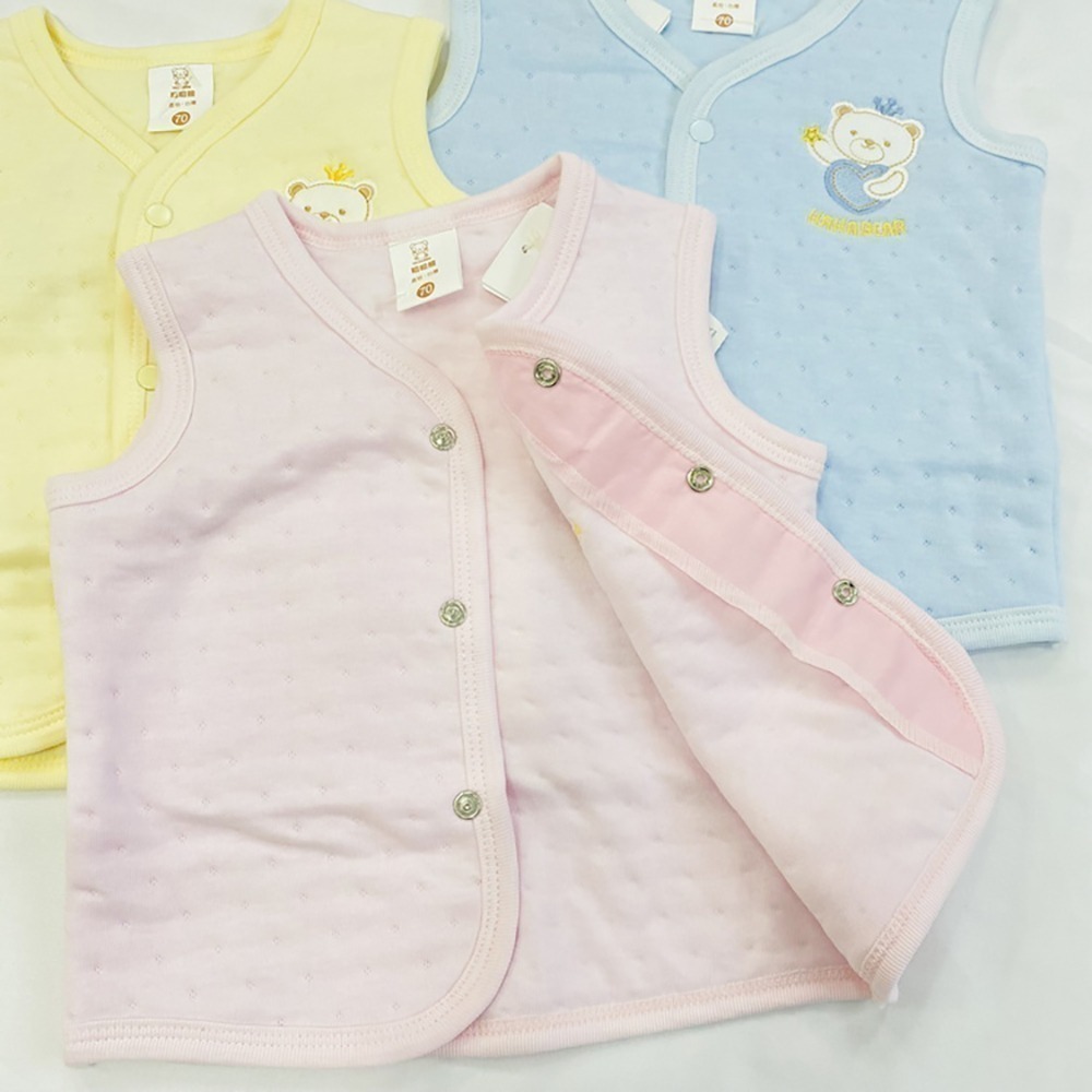 哈哈熊 🐻 春秋 加厚 小背心 保暖背心 秋冬花 親膚柔軟 寶寶背心 兒童背心 寶寶背心 022 023-細節圖6