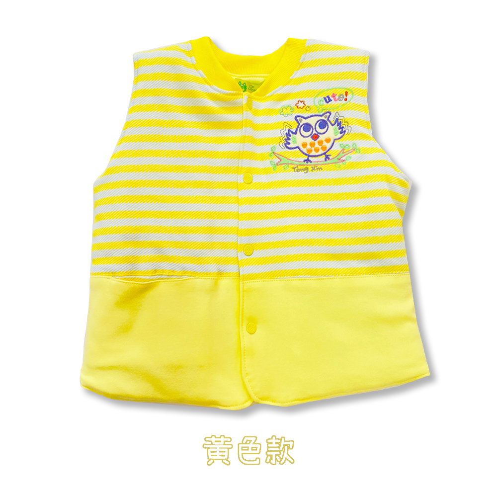 童馨 👶 純棉 前扣條紋 保暖背心 鋪棉背心 秋冬 寶寶背心 幼童背心 保暖背心 台灣製 厚背心 1600-細節圖9