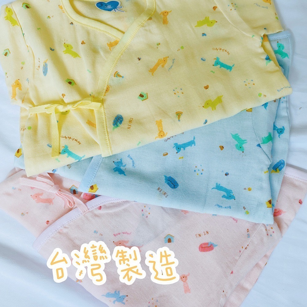 童馨 👶 麻紗 長袖 蝴蝶衣 春夏花 綁帶 紗布 包屁衣 紗布  舒適 新生兒 台灣製 1027-細節圖2