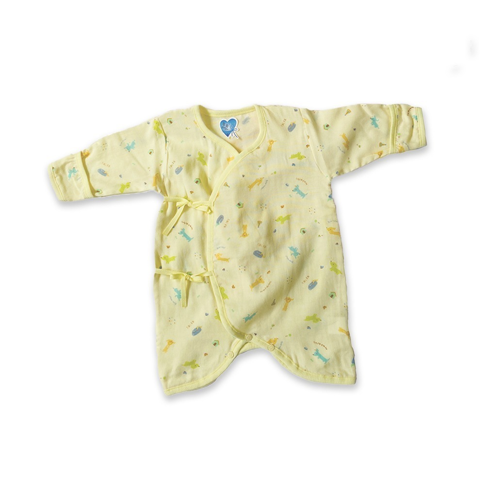 童馨 👶 麻紗 長袖 蝴蝶衣 春夏花 綁帶 紗布 包屁衣 紗布  舒適 新生兒 台灣製 1027-細節圖8