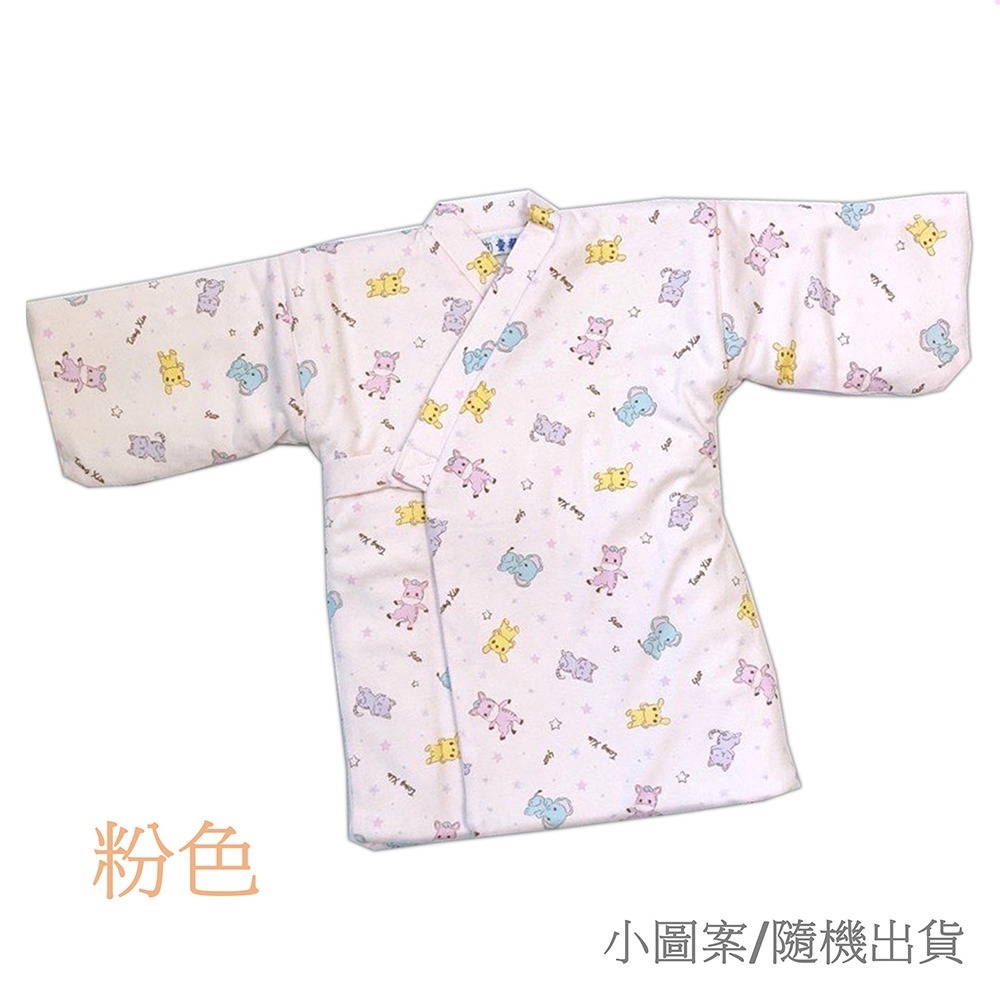 童馨 👶 台灣製 綁帶 短和服 純棉 鋪棉 0~2歲 保暖必備 睡袍 衣長約43cm 308-細節圖9