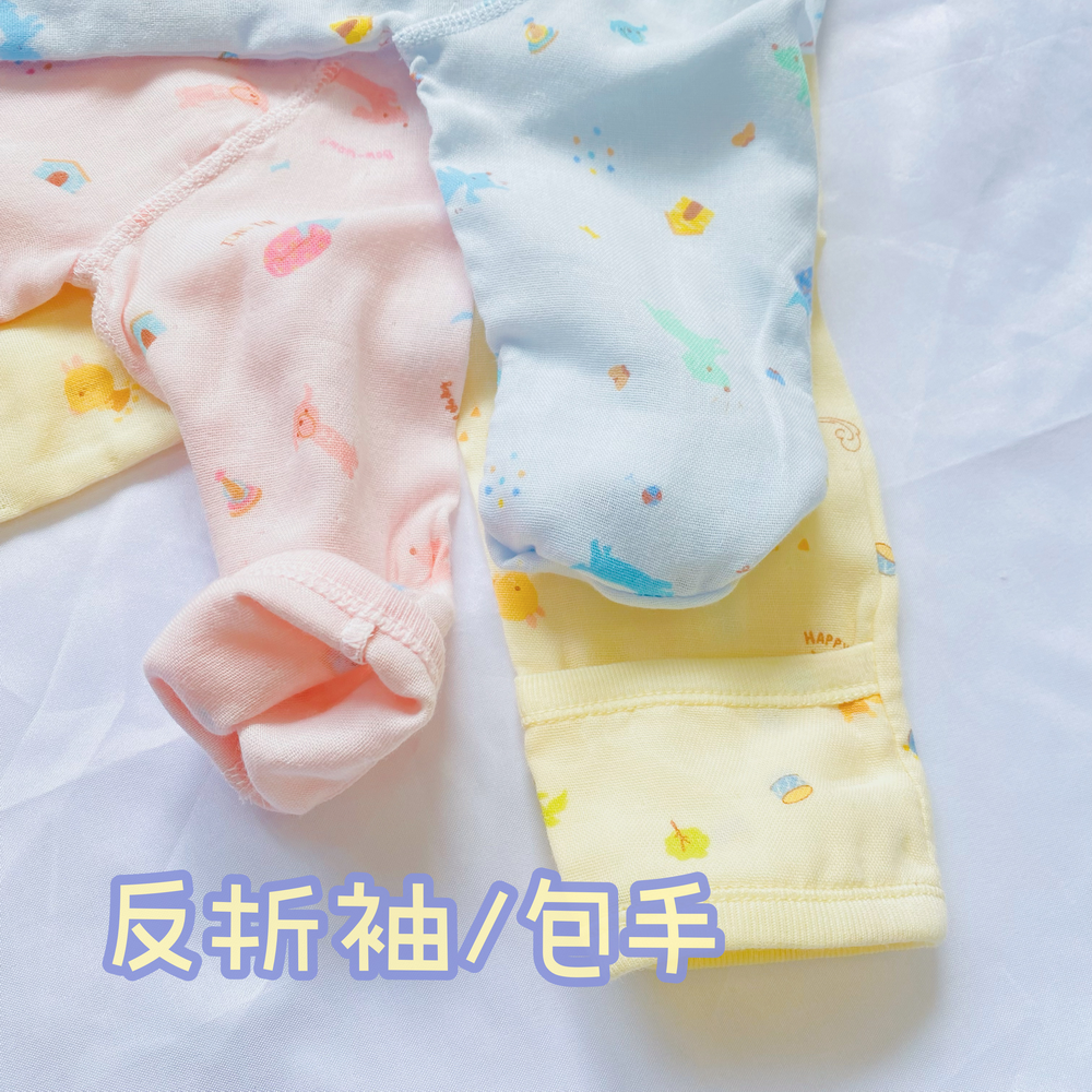 童馨 綁帶包屁衣 紗布 透氣加倍 包手 寶寶衣服 綁帶包屁衣 寶寶包屁衣 包屁衣 紗布包屁衣 純棉包屁衣 1118-細節圖3