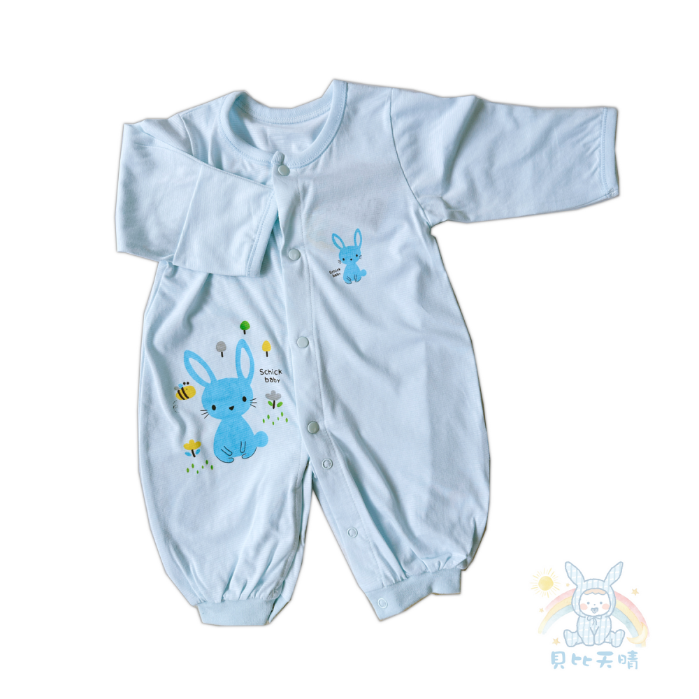 舒適寶貝 💛 純棉兔裝 連身衣 純棉 四季舒適 寶寶連身衣 寶寶兔裝 寶寶包屁衣 兔裝 包屁衣 31821-細節圖7