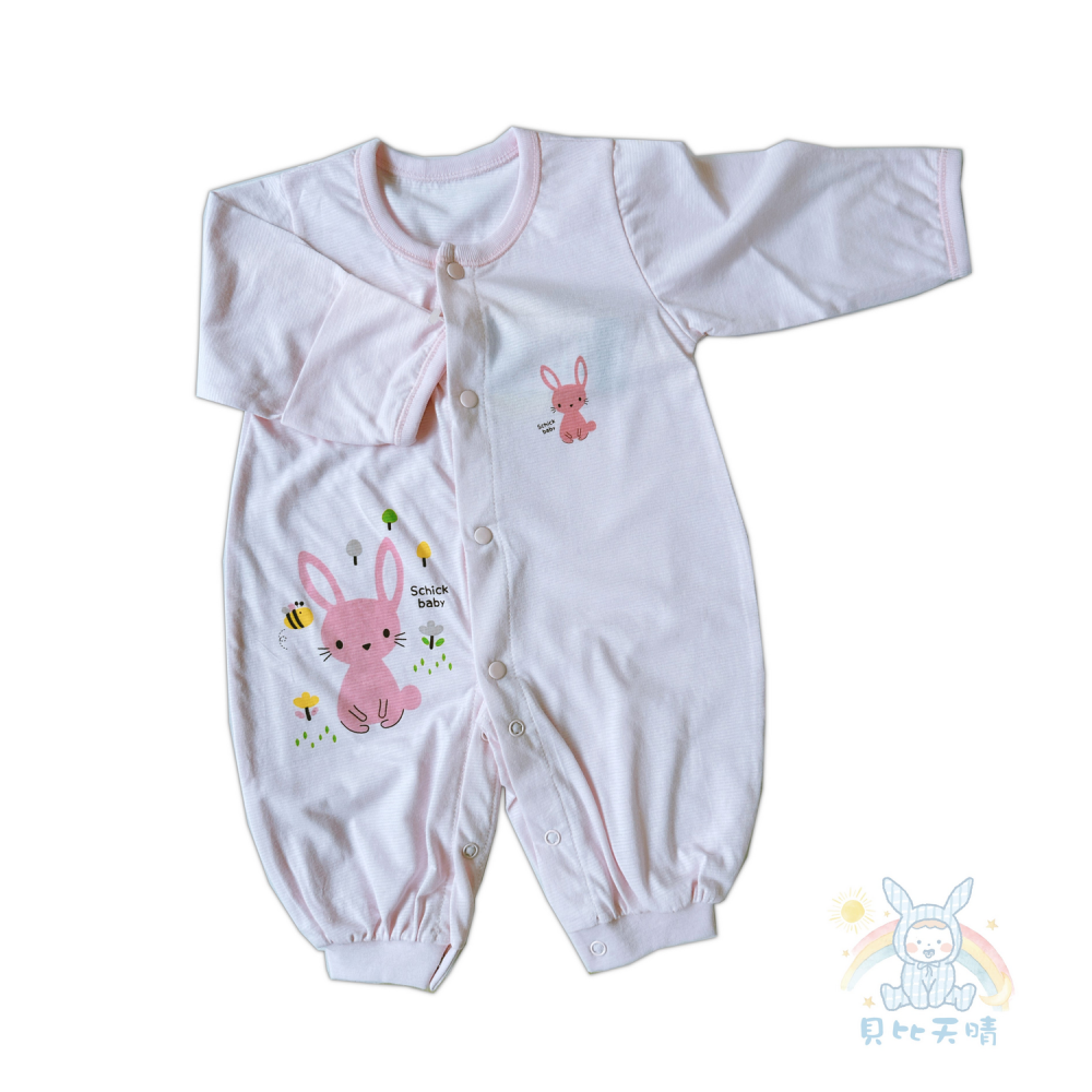 舒適寶貝 💛 純棉兔裝 連身衣 純棉 四季舒適 寶寶連身衣 寶寶兔裝 寶寶包屁衣 兔裝 包屁衣 31821-細節圖8