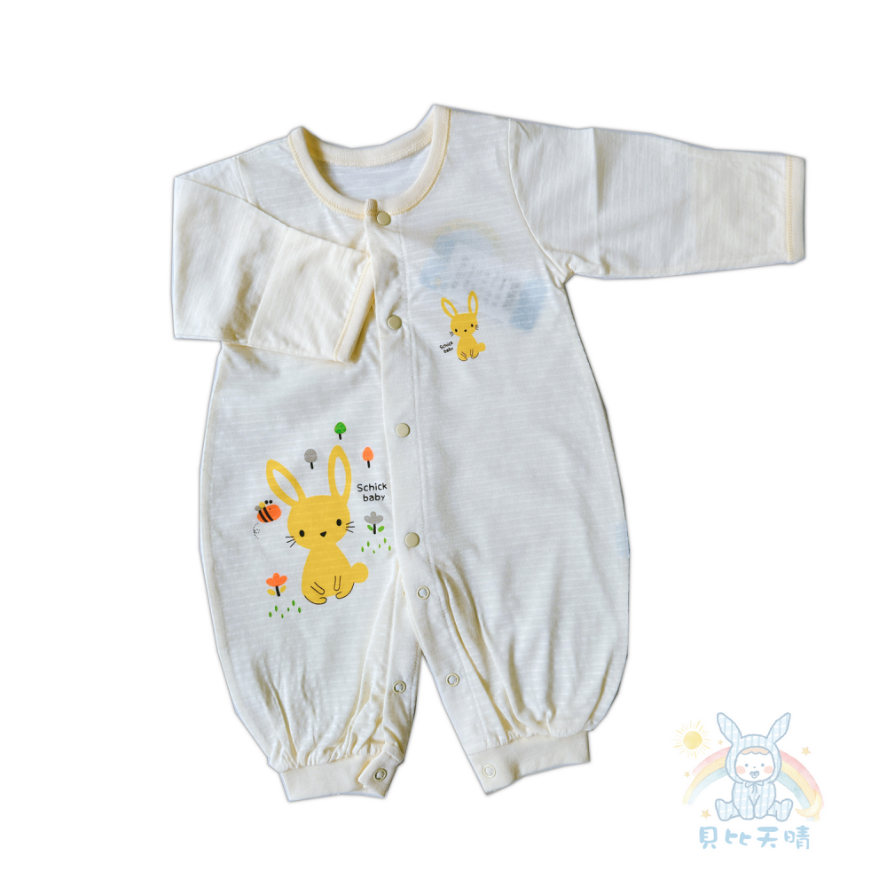 舒適寶貝 💛 純棉兔裝 連身衣 純棉 四季舒適 寶寶連身衣 寶寶兔裝 寶寶包屁衣 兔裝 包屁衣 31821-細節圖9