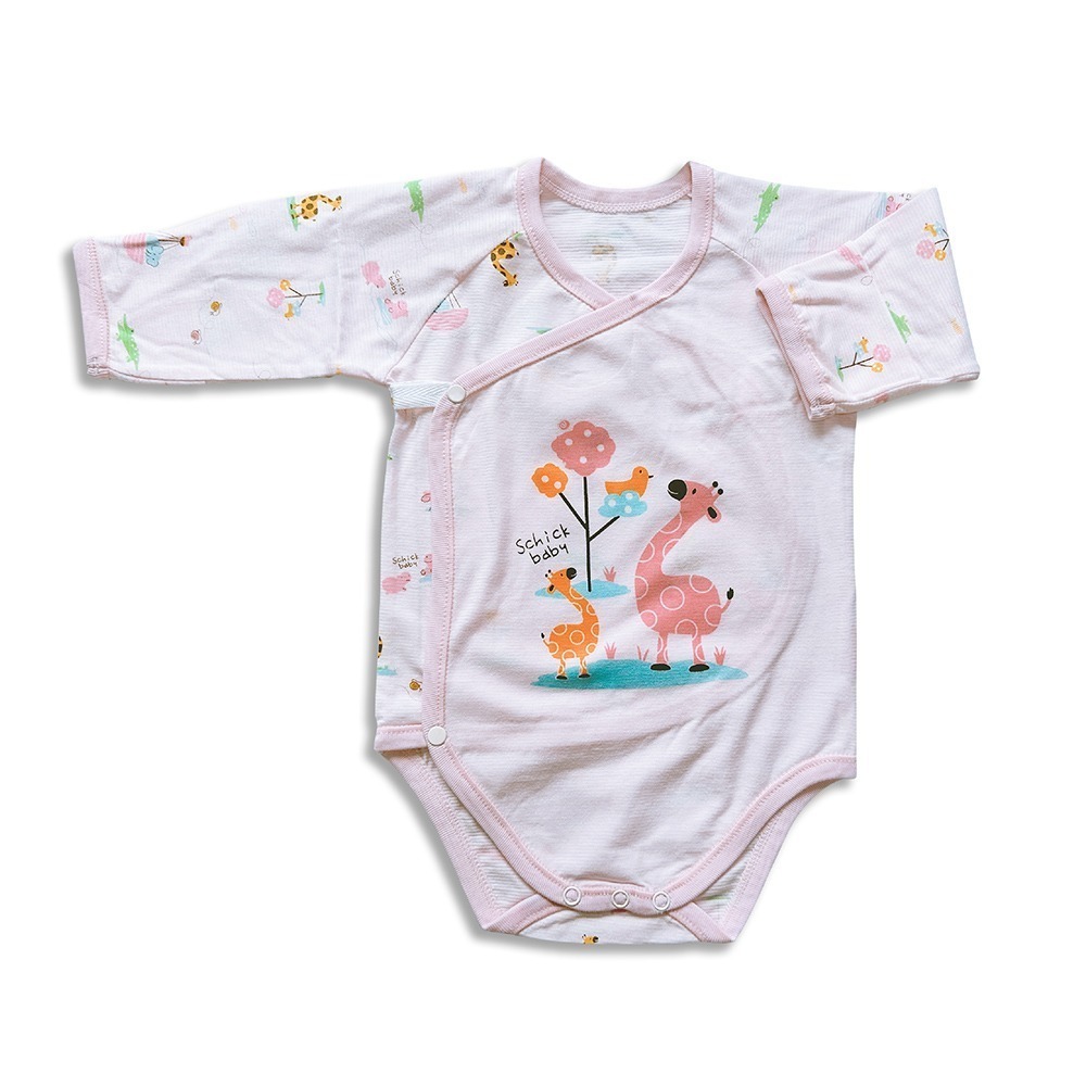 舒適寶貝 💛 開扣包屁衣 透氣加倍 寶寶包屁衣 寶寶連身衣 嬰兒包屁衣 綁帶包屁衣 嬰兒連身衣 長袖包屁衣 01623-細節圖9