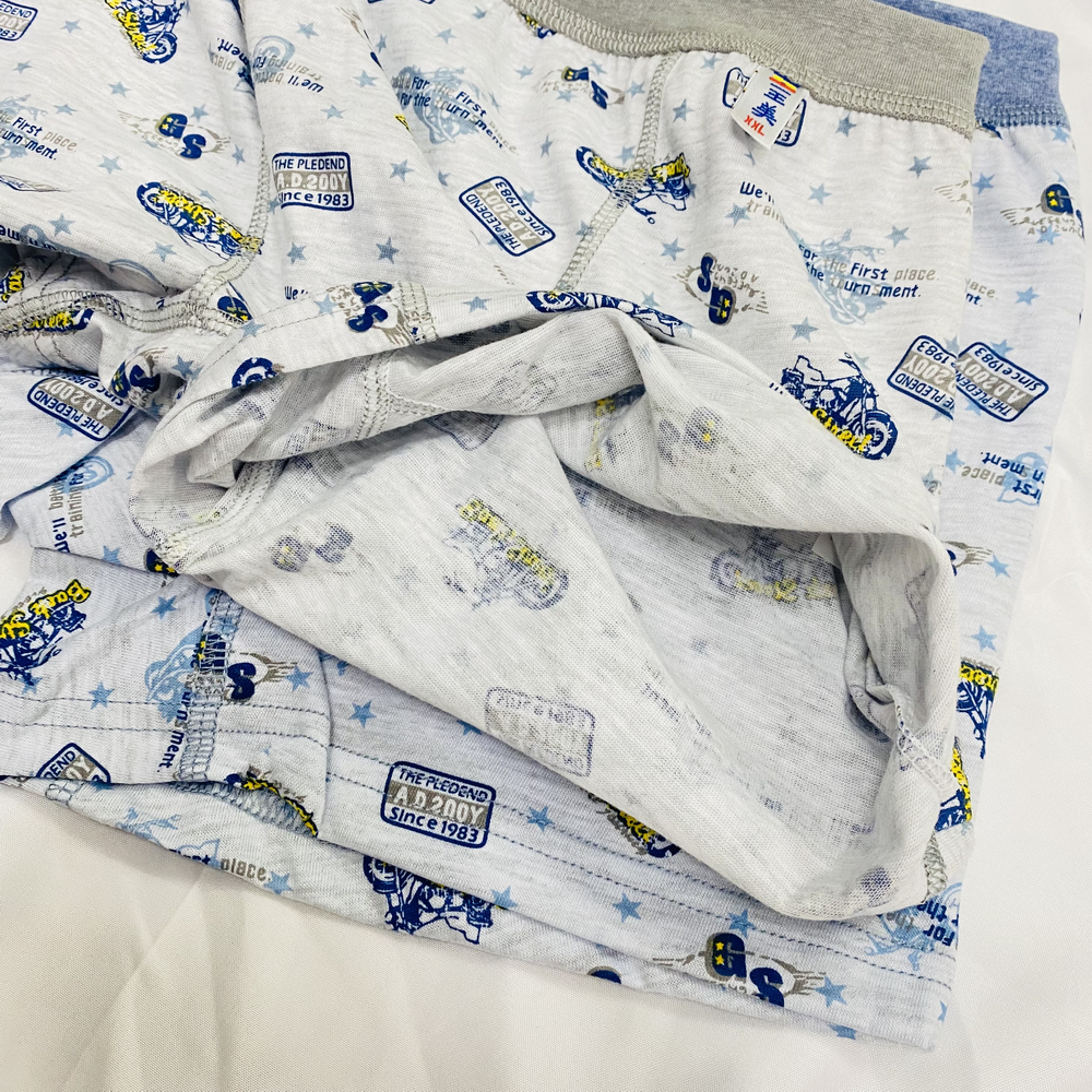 一王美 💈 摩托車車 男童 平口褲 內褲 四角褲 彈性棉 親膚透氣 舒適 3473 男童內褲 小學內褲-細節圖6