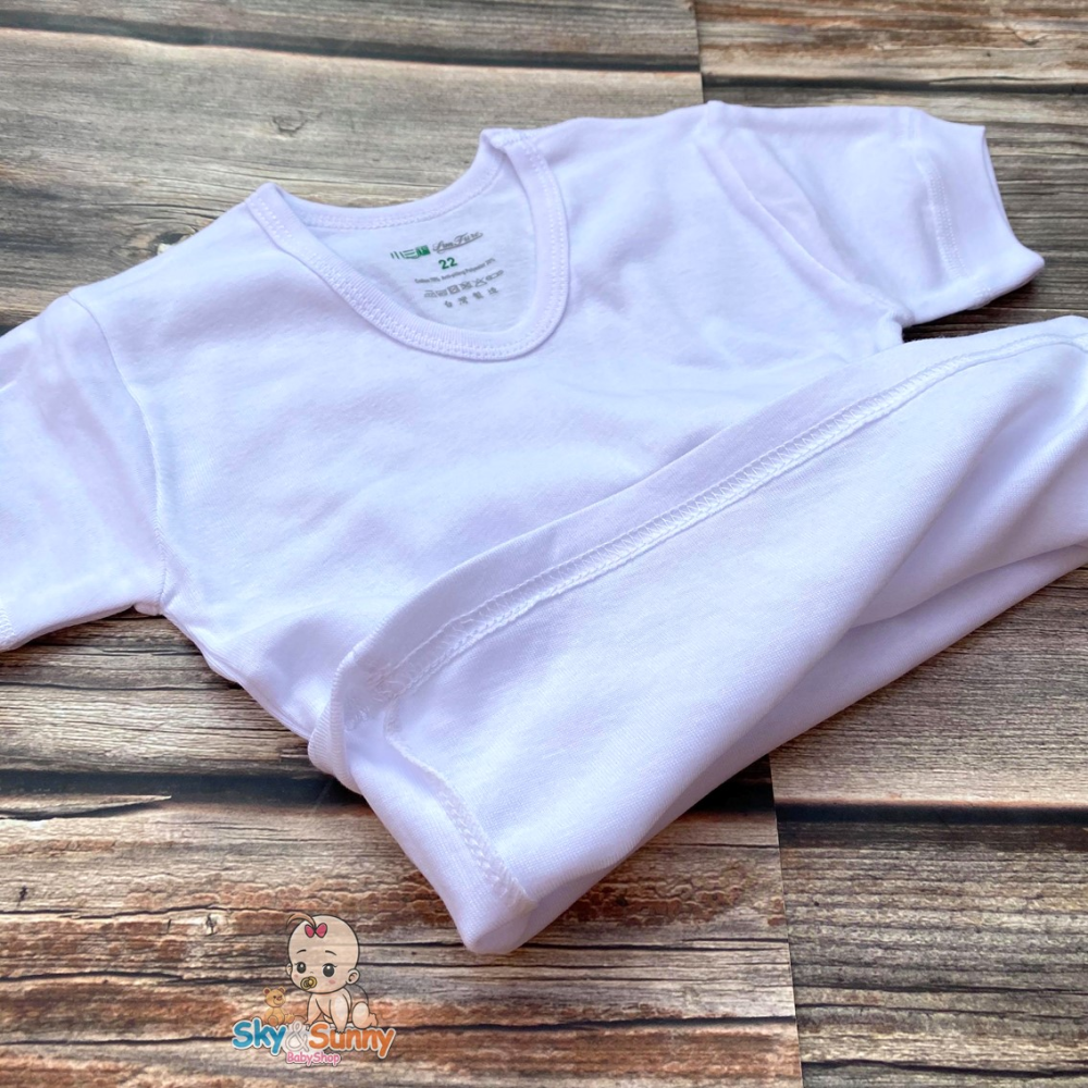 小三福 🌳 羅紋 男童 大人 汗衫 素面白 衛生衣 短袖 居家服 市場熱銷 台灣製 803 羅紋短袖 彈性短袖-細節圖6