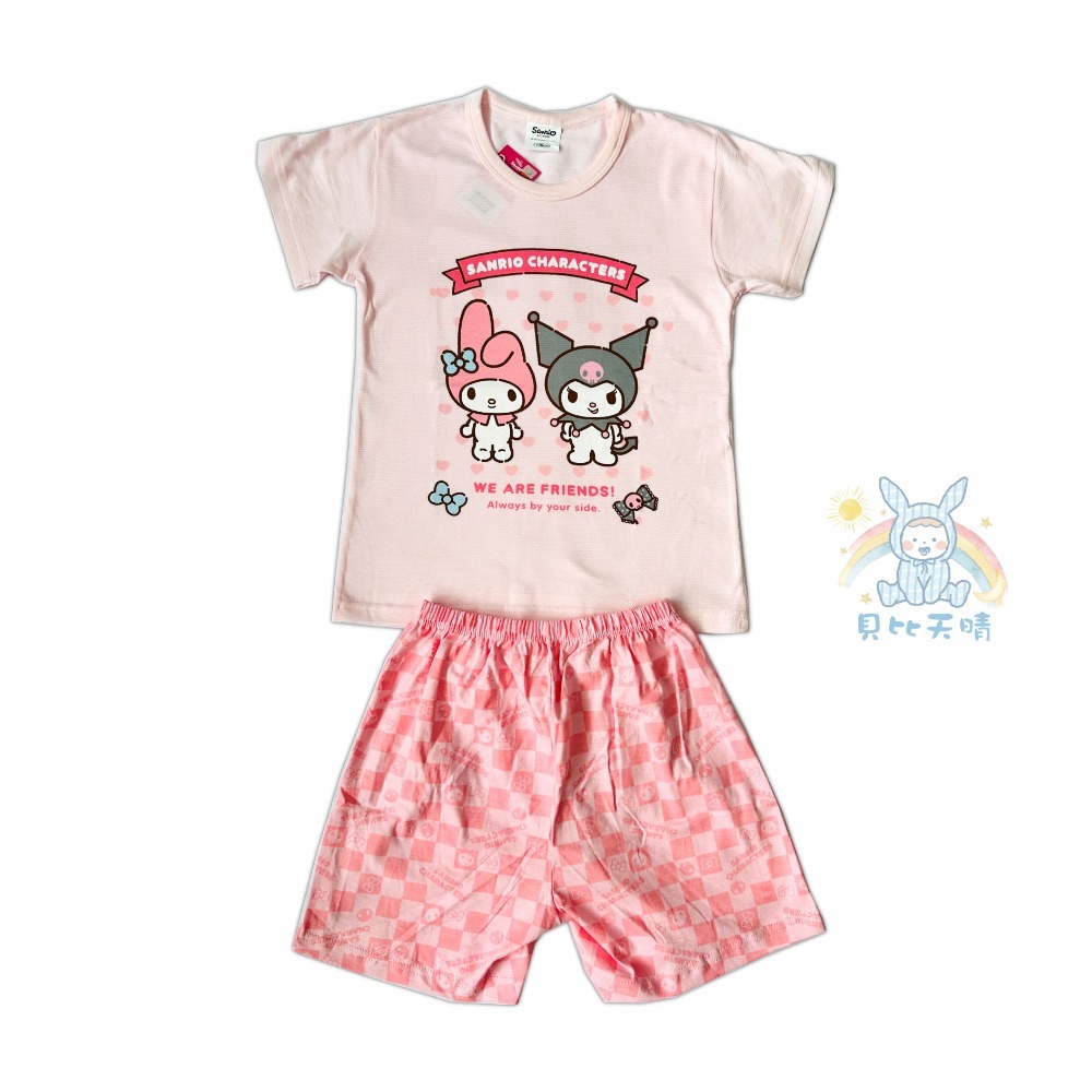 角落生物 酷洛米 純棉 短袖套裝 女童短袖 寶寶短袖 幼童短袖 小孩短袖 兒童短袖 兒童短褲 女童短褲 5425-規格圖9